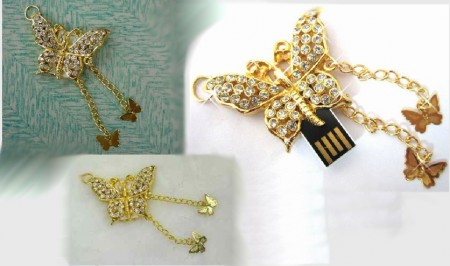 Crystal Butterfly pendrive